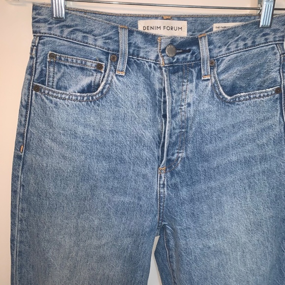 Denim Forum The Farrah High Rise Wide Leg 28L 25 - Picture 11 of 13